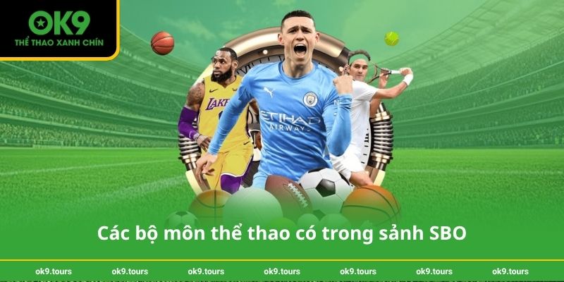 Các bộ môn thể thao có trong sảnh SBO