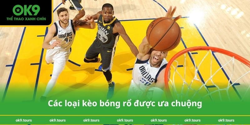 Các loại kèo bóng rổ được ưa chuộng