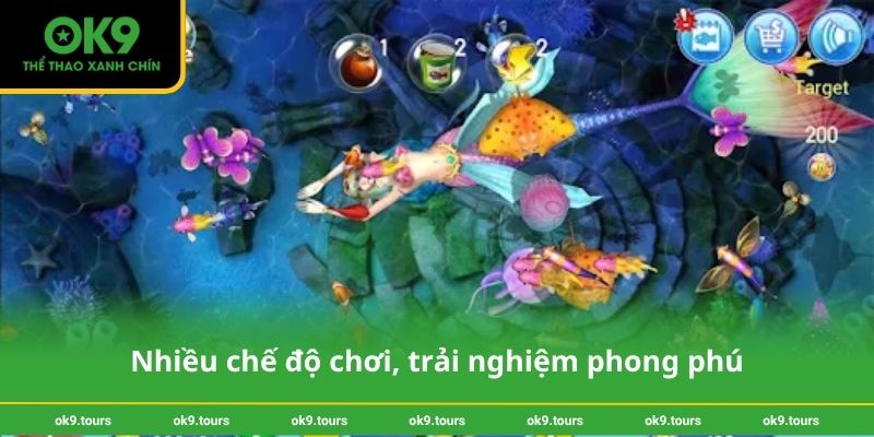 Nhiều chế độ chơi, trải nghiệm phong phú